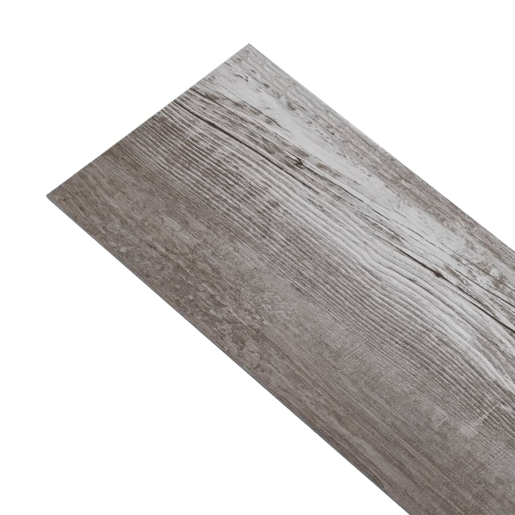 vidaXL mitte iseliimuvad PVC-põrandaplaadid 5,26 m², 2 mm, matt pruun