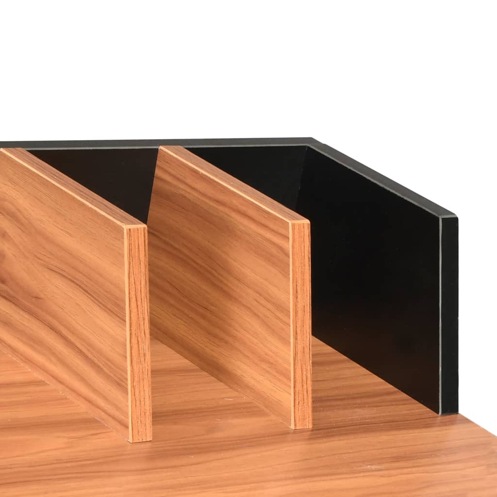 vidaXL laud, must ja pruun, 80 x 50 x 84 cm