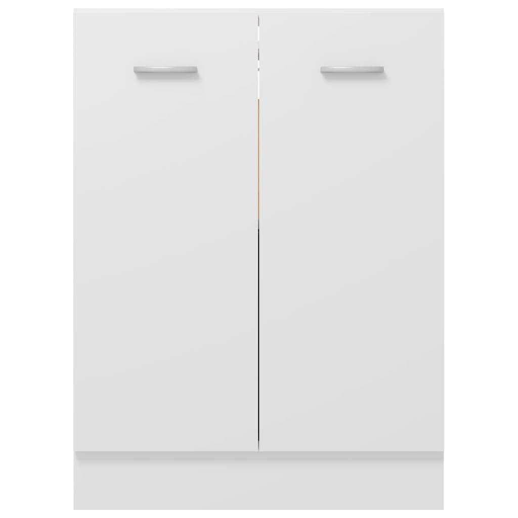 vidaXL köögikapp, valge, 60 x 46 x 81,5 cm, puitlaastplaat