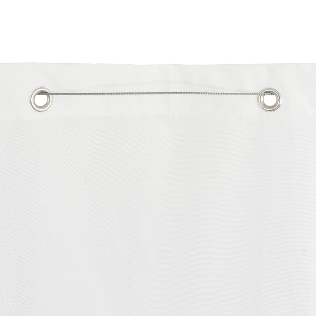 vidaXL rõdusirm, valge, 80 x 240 cm, Oxfordi kangas