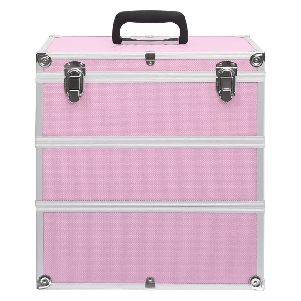 vidaXL jumestuskohver, 37 x 24 x 40 cm, roosa, alumiinium