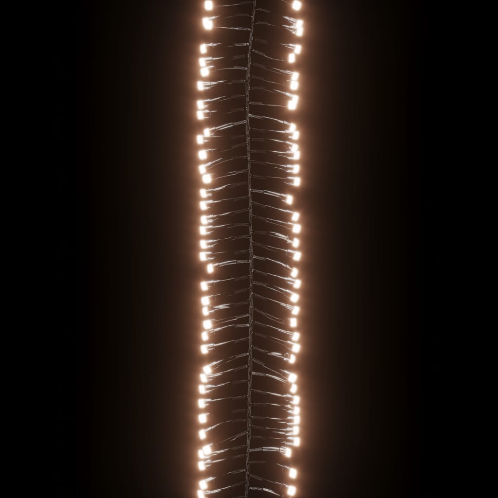 vidaXL LED-valgusriba, 2000 LEDi, soe valge, 17 m, PVC
