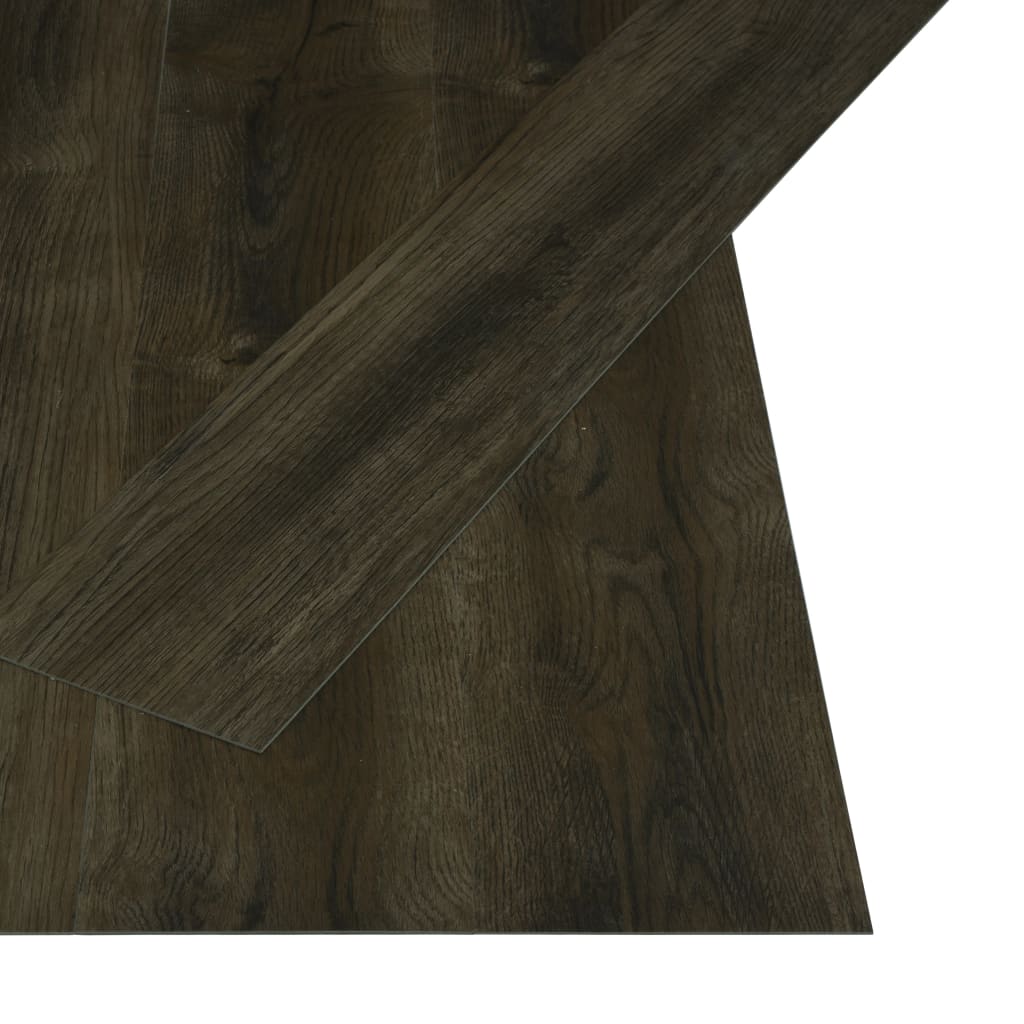 vidaXL iseliimuvad põrandalauad 4,46 m² 3 mm PVC, tumepruun