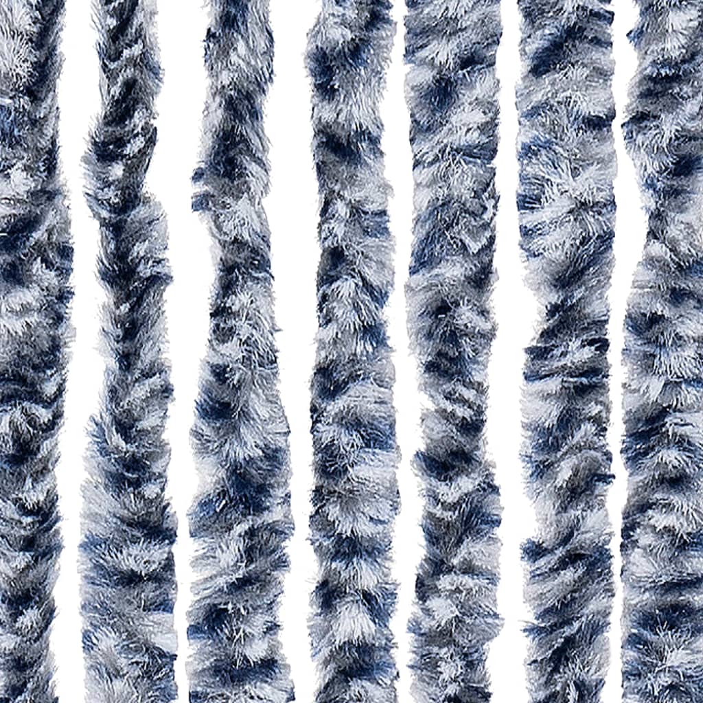 vidaXL putukakardin, sinine ja valge, 100 x 200 cm, šenill