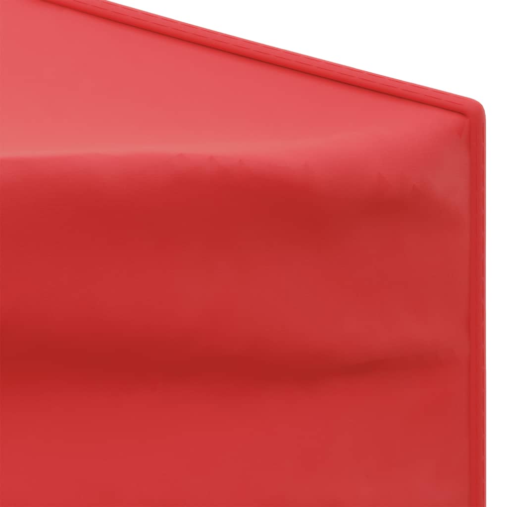 vidaXL kokkupandav peotelk külgseintega, punane, 3 x 6 m