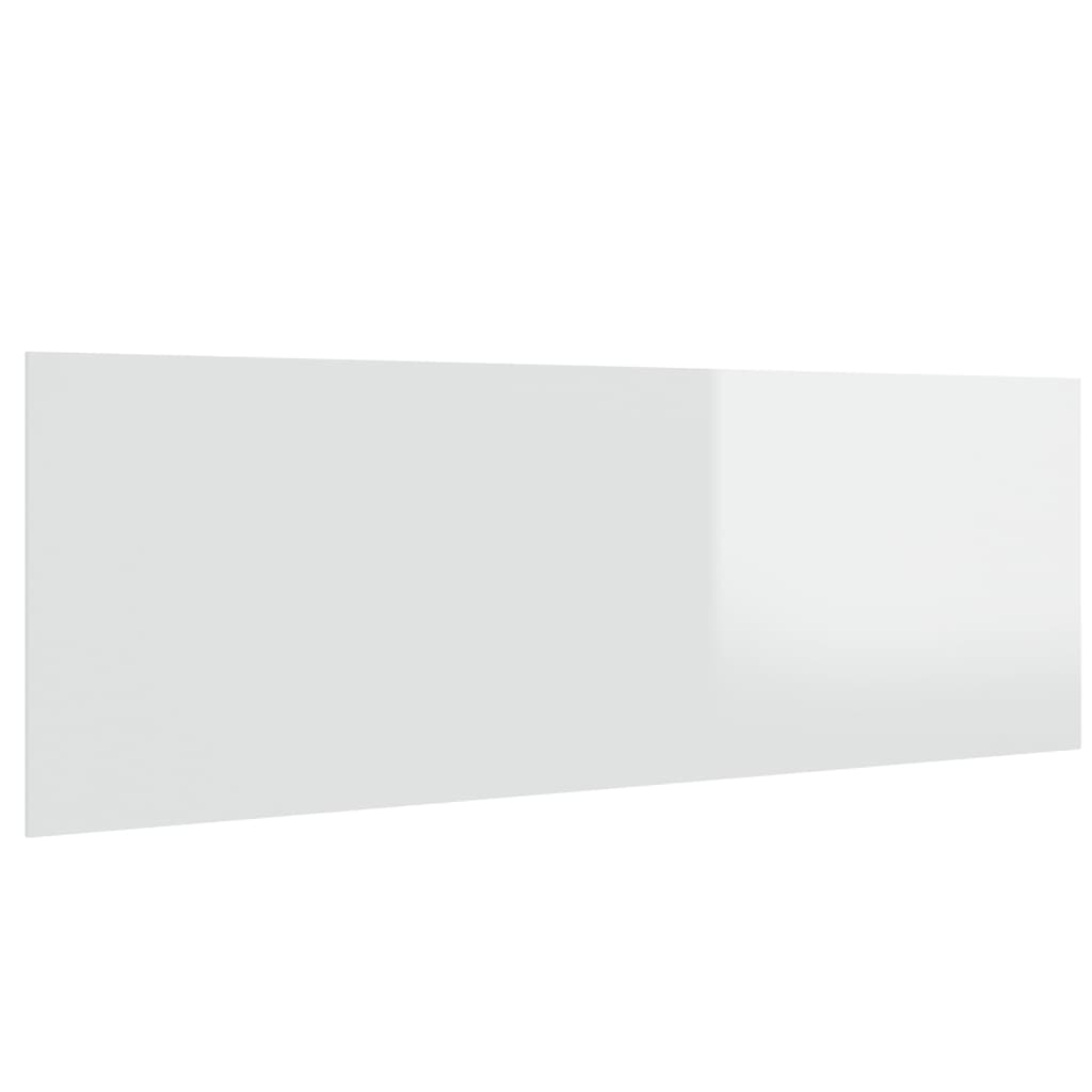 vidaXL seinale kinnitatav voodipeats, kõrgläikega valge, 240x1,5x80 cm