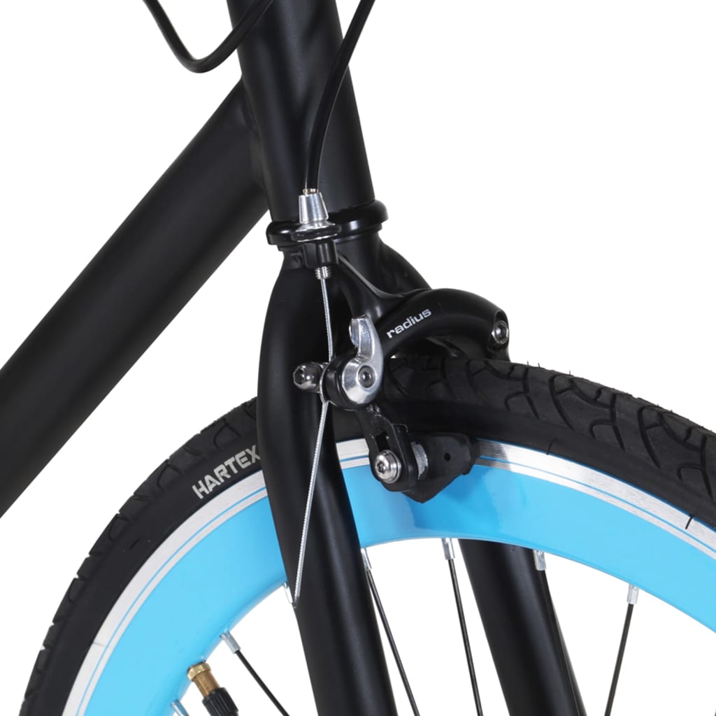vidaXL ühekäiguline jalgratas, must ja sinine, 700C 59 cm