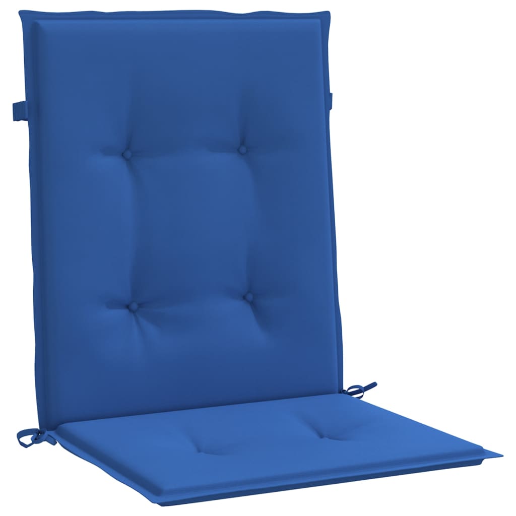 vidaXL madala seljatoega toolipadjad 6 tk sinine 100x50x3 cm kangas