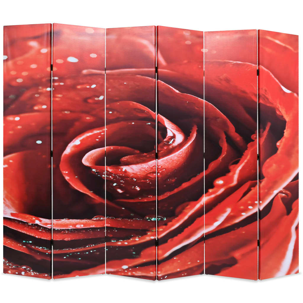 vidaXL kokkupandav sirm 228 x 170 cm, punane roos