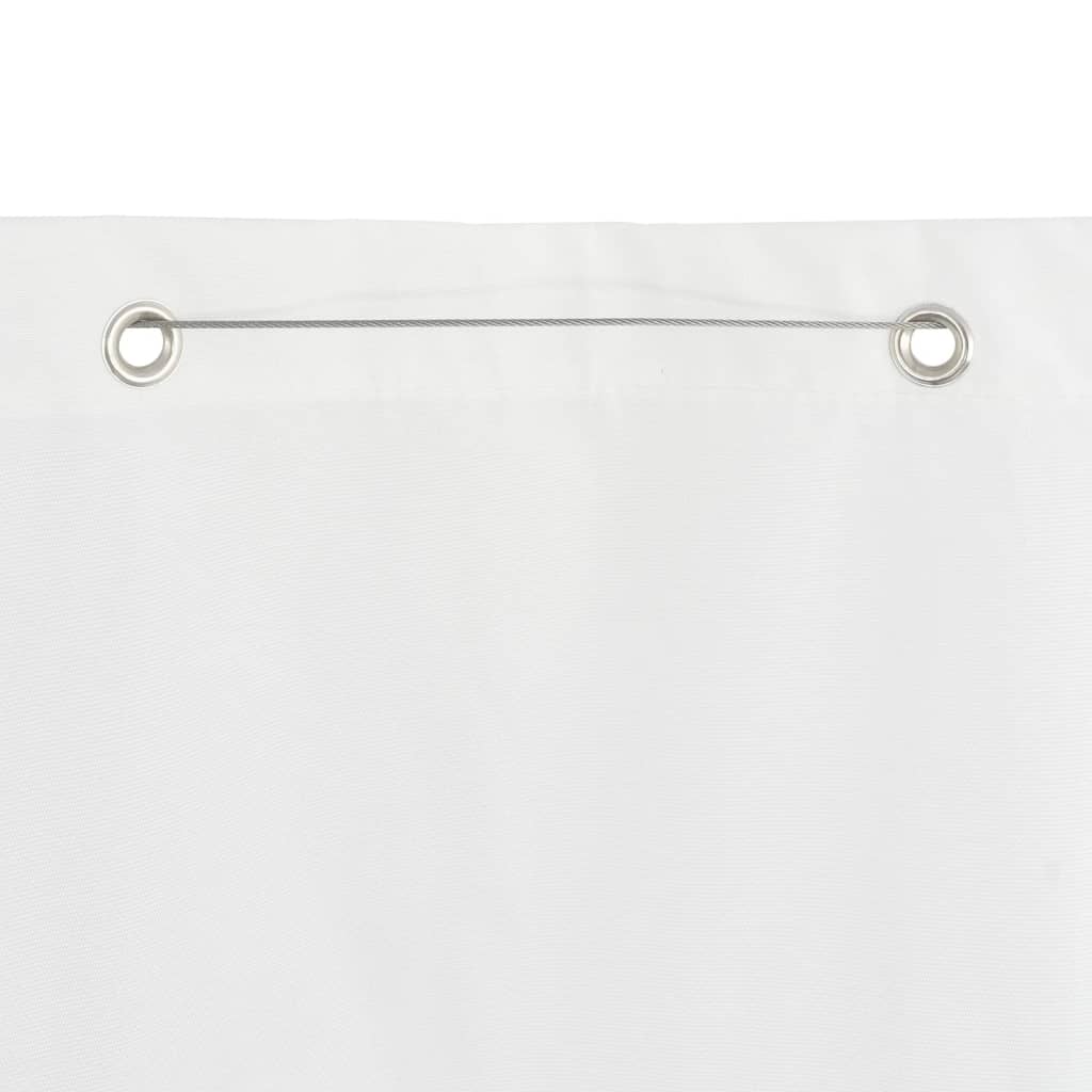 vidaXL rõdusirm, valge, 100 x 240 cm, Oxfordi kangas
