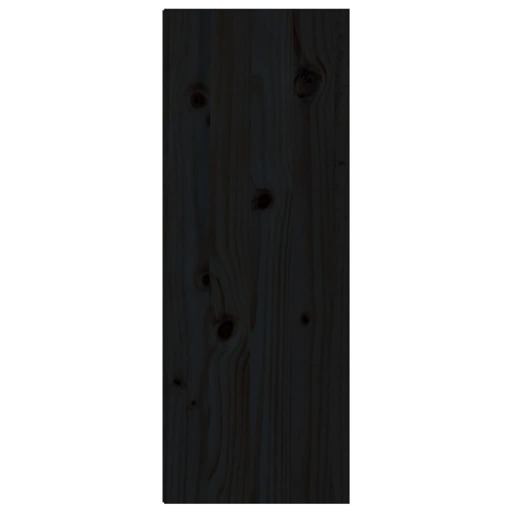 vidaXL seinakapp, must, 30x30x80 cm, männipuit