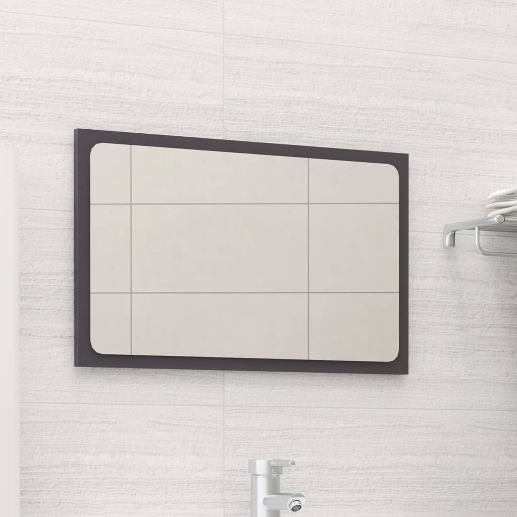 vidaXL vannitoa peegel kõrgläikega valge 60x1,5x37 cm puitlaastplaat