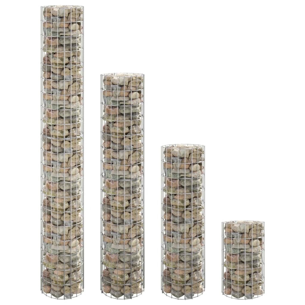 vidaXL ringikujulised gabioon taimelavad 4 tk, Ø30x50/100/150/200 cm