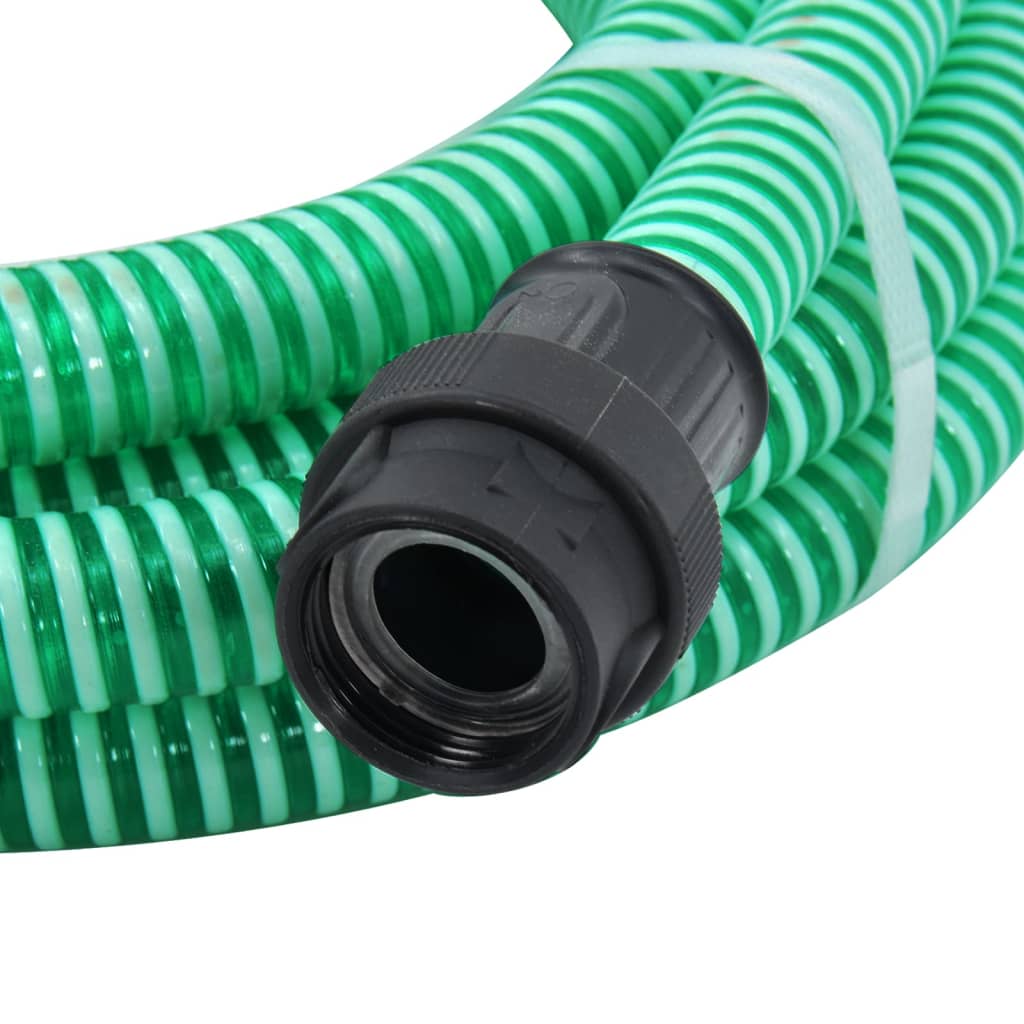 vidaXL imivoolik PVC ühendustega, roheline 1,1" 4 m PVC