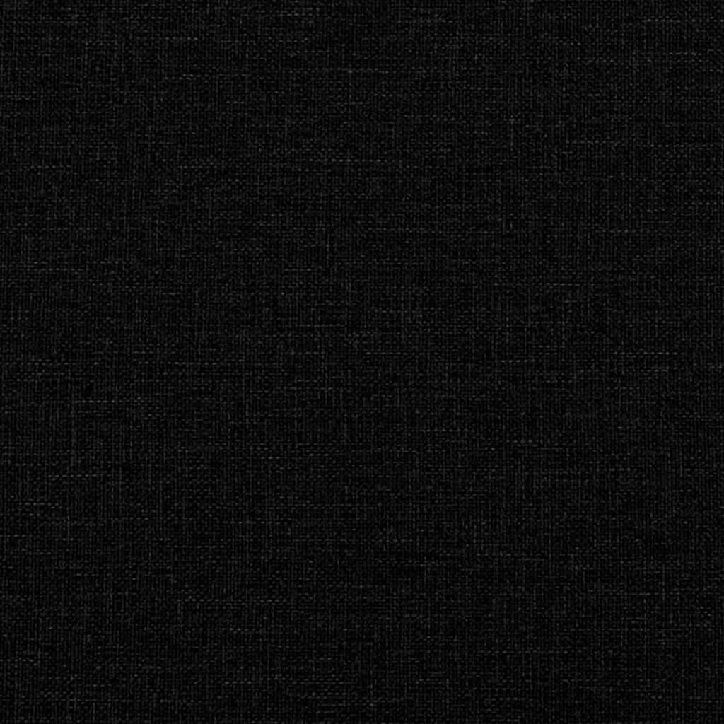 vidaXL päevavoodi, must, 80 x 200 cm, kangas