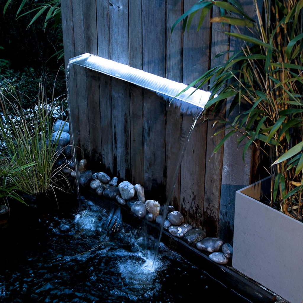 Ubbink veekaunistus LED-tuledega "Niagara", 90 cm, roostevaba teras