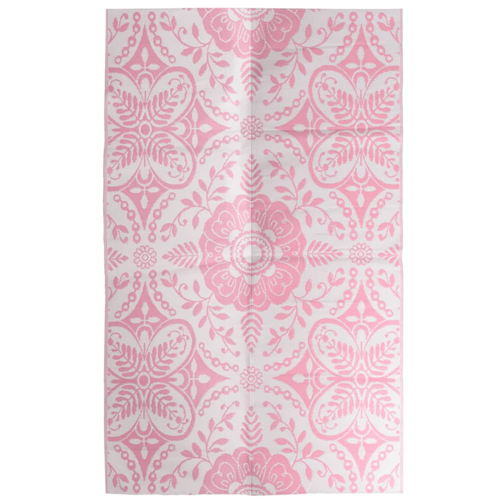 vidaXL õuevaip, roosa, 190 x 290 cm, PP