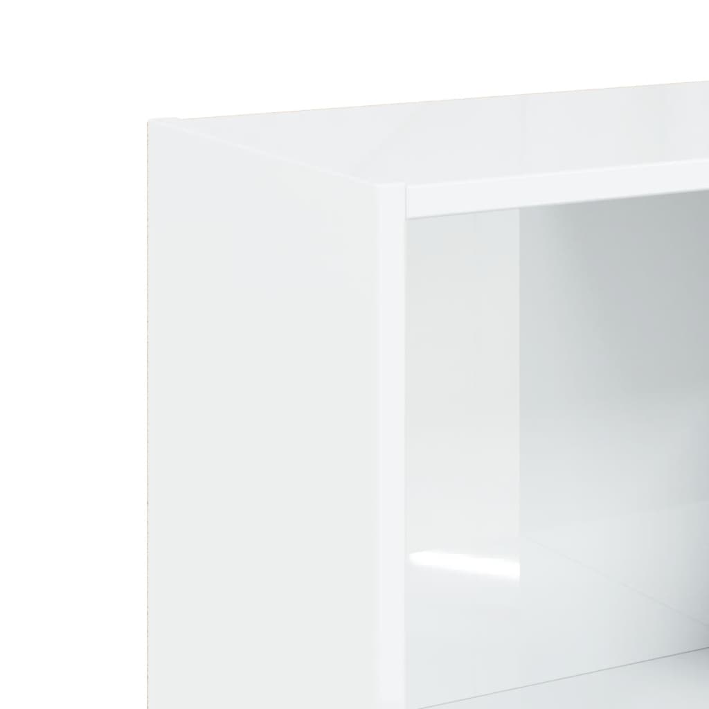 vidaXL 3-korruseline raamaturiiul valge 40x24x109 cm tehispuit