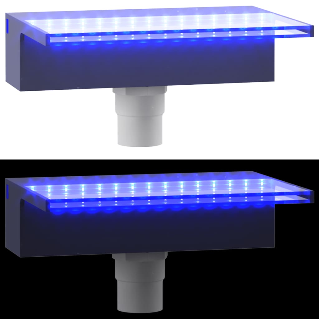 vidaXL purskkaevu kosk RGB LED-tuledega, akrüül, 30 cm