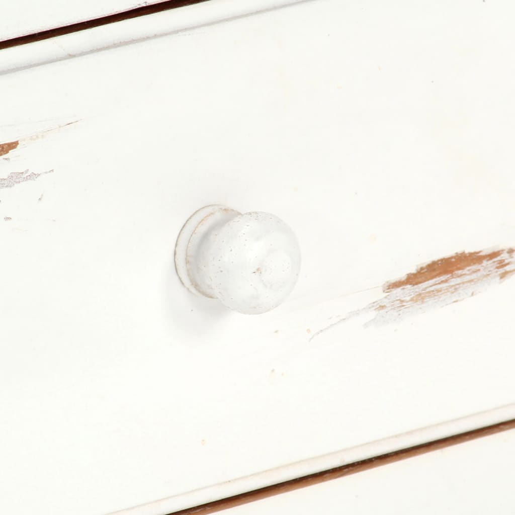 vidaXL telerikapp, valge, 120 x 30 x 40 cm, toekast akaatsiapuidust