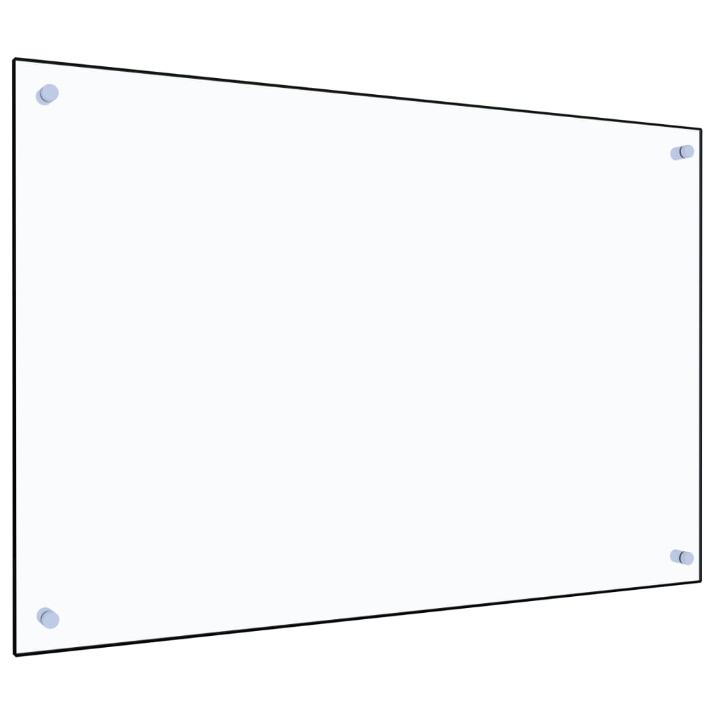 vidaXL köögi pritsmekaitse, läbipaistev, 90 x 60 cm, karastatud klaas