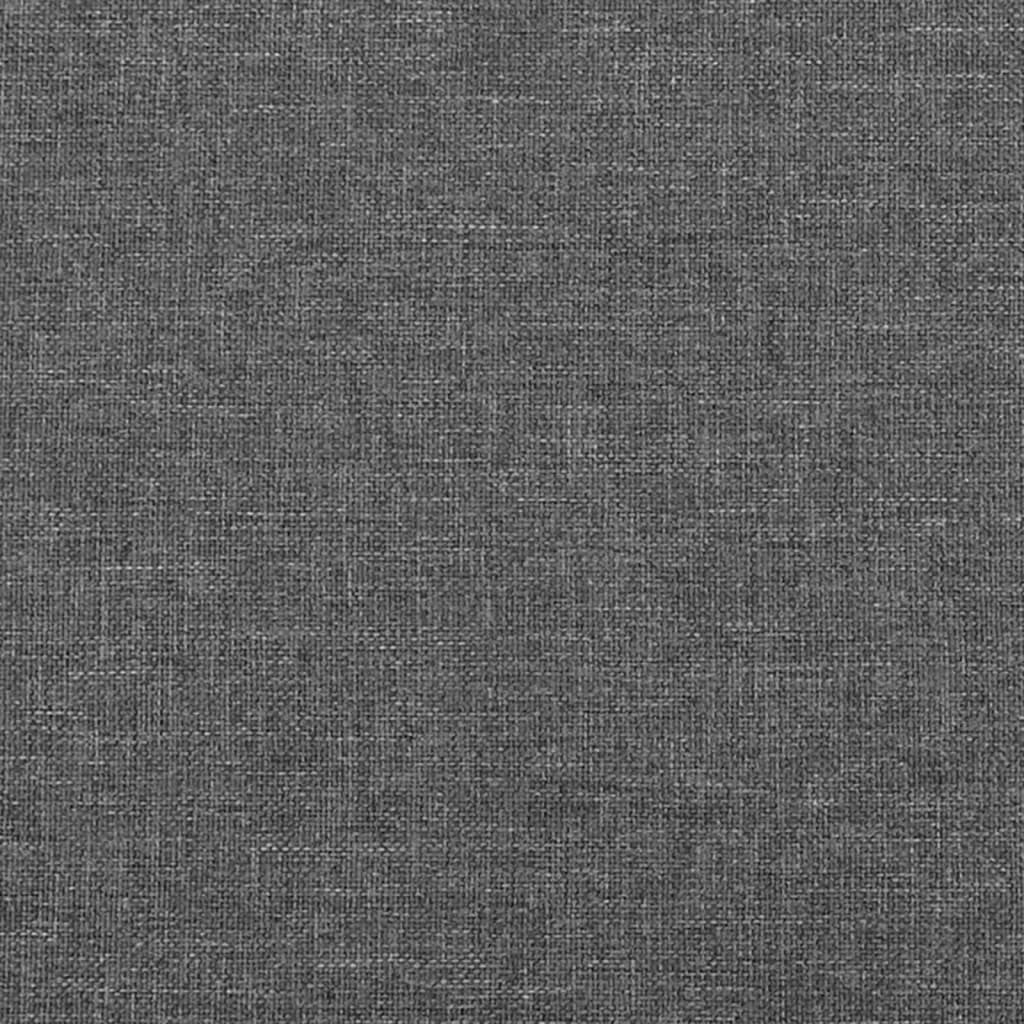 vidaXL voodipeats servadega, tumehall, 93x16x78/88 cm, kangas