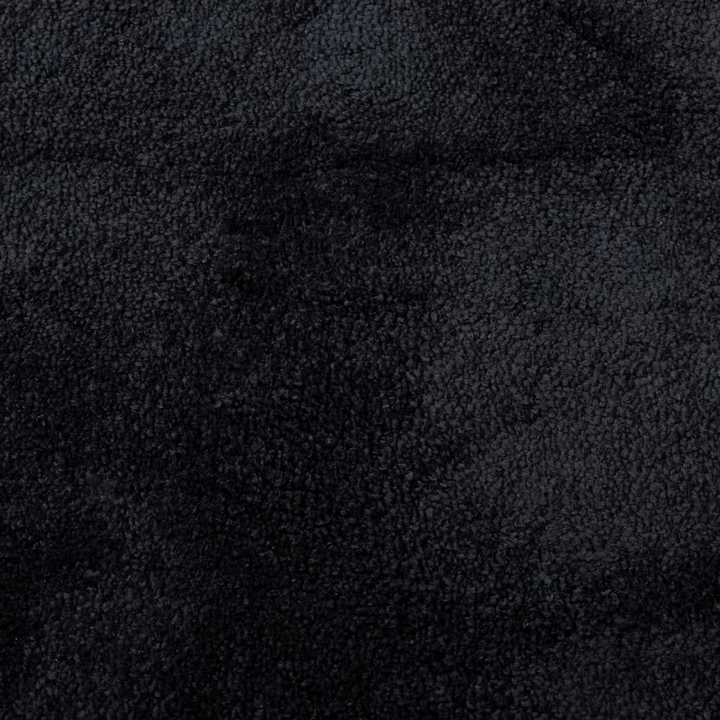 vidaXL vaip "OVIEDO" lühikese narmaga, must, 160 x 230 cm