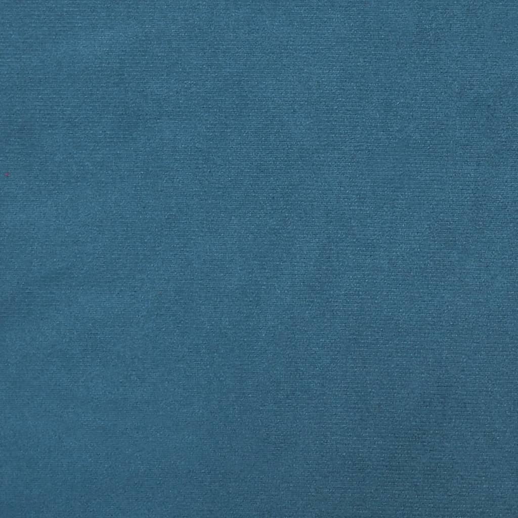 vidaXL 3-osaline diivanikomplekt patjadega, sinine, samet
