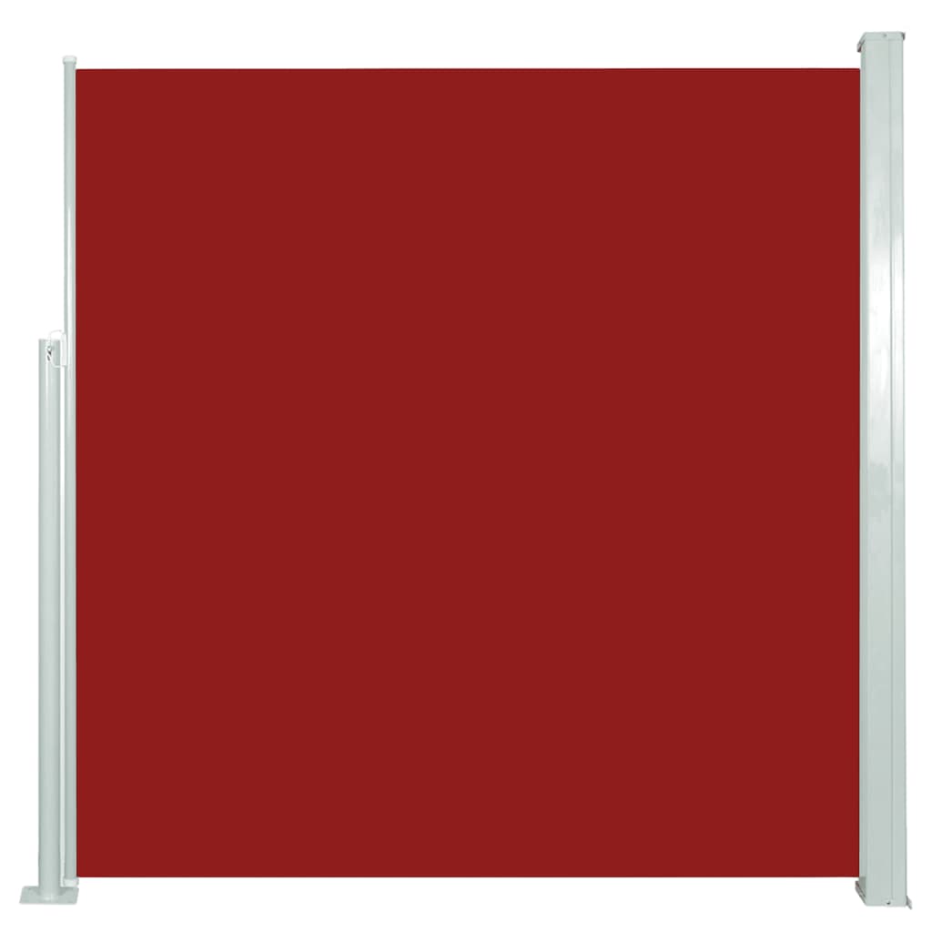 vidaXL lahtitõmmatav külgsein, 140 x 300 cm, punane