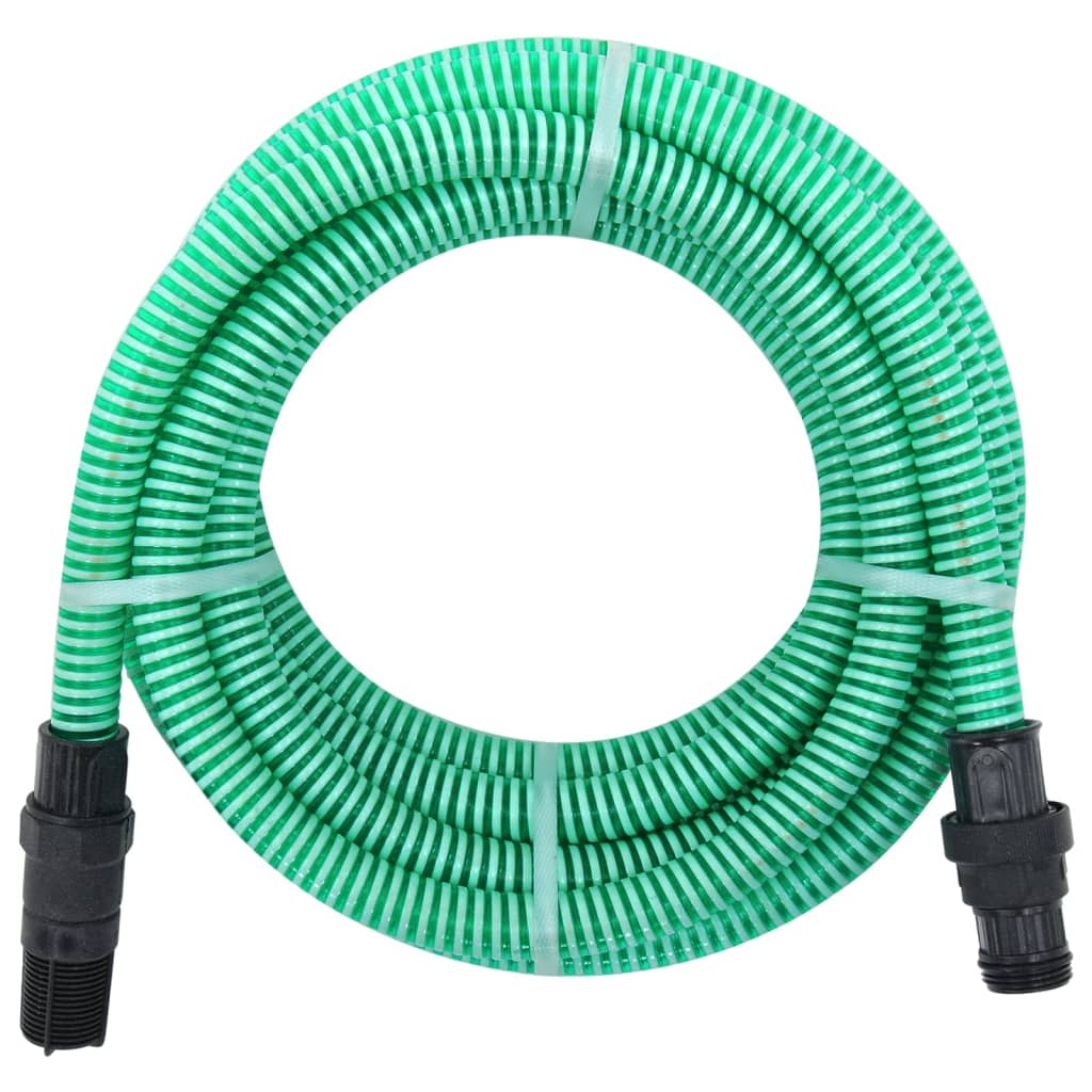 vidaXL imivoolik PVC ühendustega, roheline 1,1" 10 m PVC