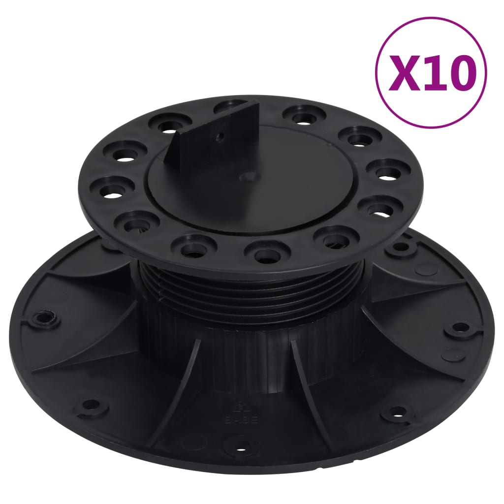 vidaXL reguleeritavad jalad põrandaplaatidele, 10 tk, 60-88 mm
