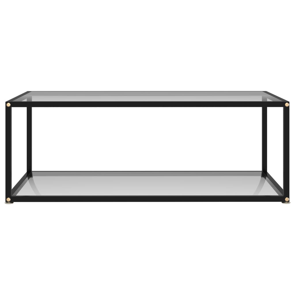 vidaXL kohvilaud, läbipaistev, 100 x 50 x 35 cm, karastatud klaas