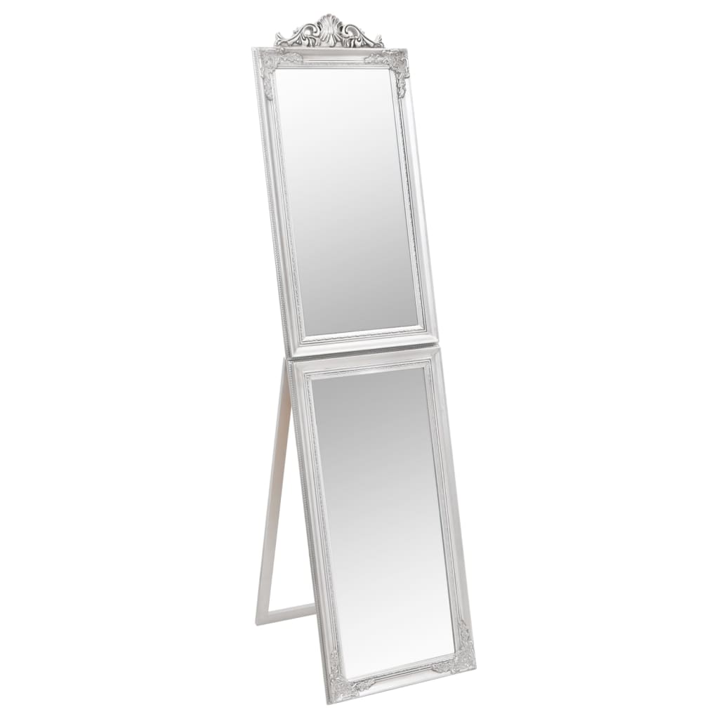 vidaXL eraldiseisev peegel, hõbedane, 50 x 200 cm