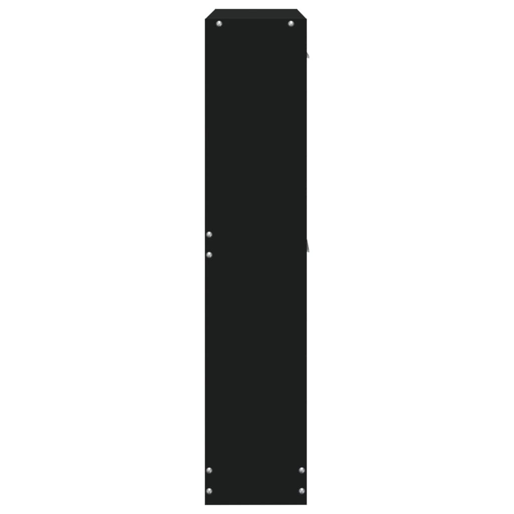 vidaXL jalatsikapp, must, 59 x 17 x 81 cm, tehispuit