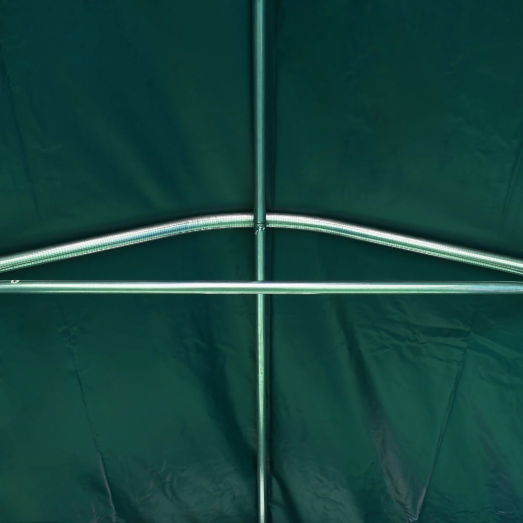 vidaXL telk-garaaž, PVC 1,6 x 2,4 m roheline