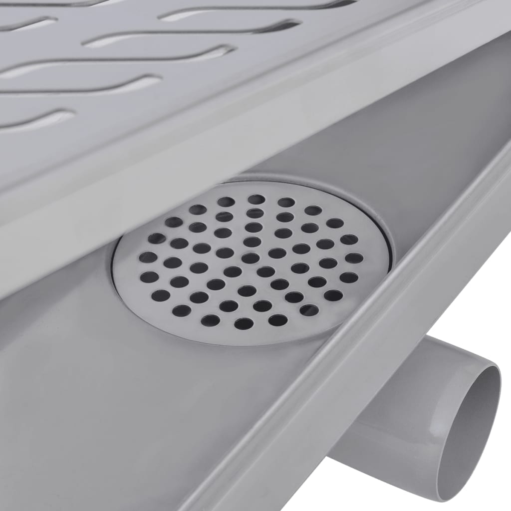 vidaXL lineaarne duši äravoolusüsteem 2 tk 730x140 mm roostevaba teras