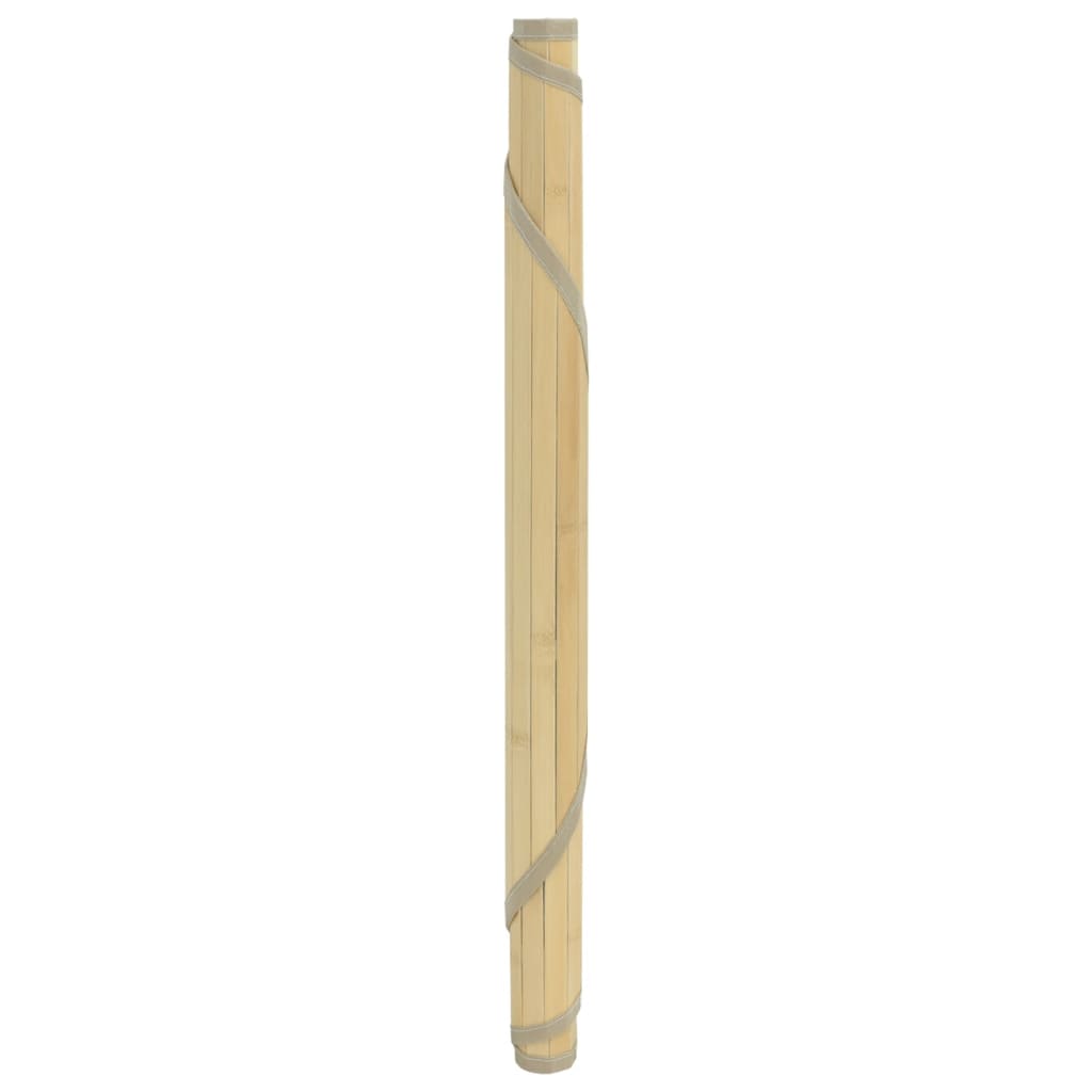 vidaXL vaip, ümmargune, naturaalne hele, 100 cm, bambus