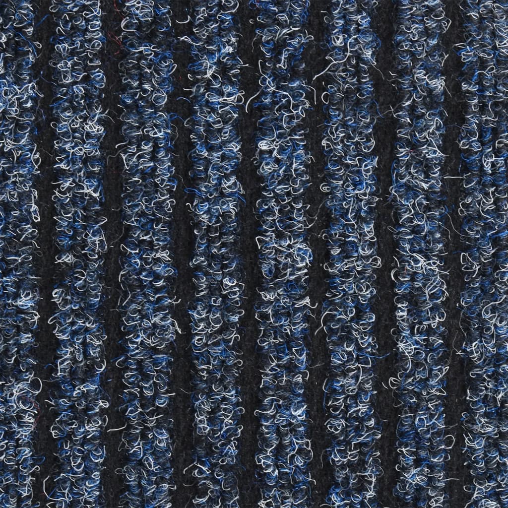 vidaXL uksematt, triibuline, sinine 40 x 60 cm