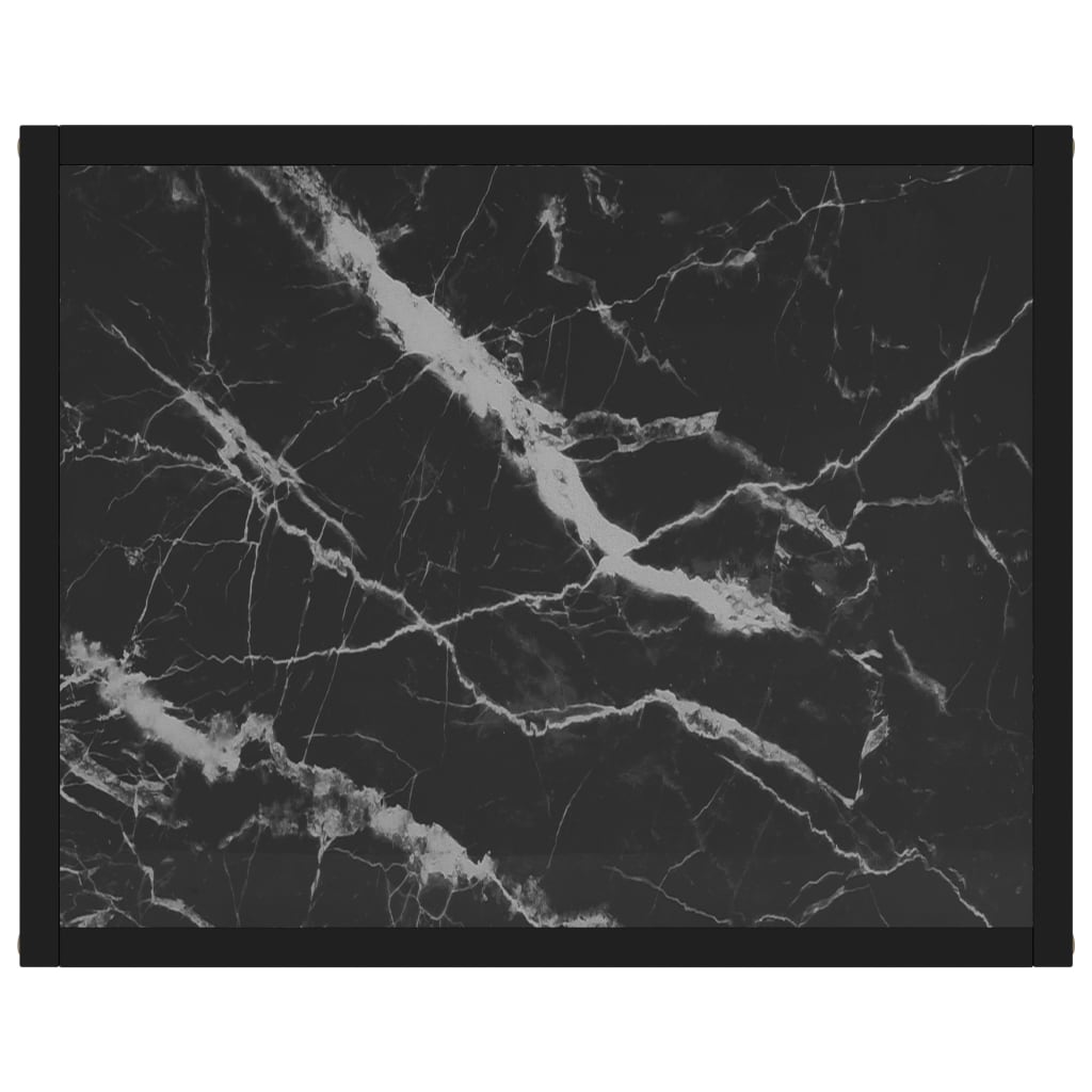 vidaXL konsoollaud, must, 50 x 40 x 40 cm, karastatud klaas