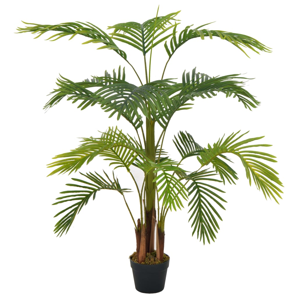 vidaXL kunsttaim palm lillepotiga, 120 cm, roheline