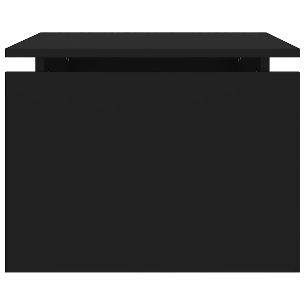 vidaXL kohvilaud, must, 68x50x38 cm, puitlaastplaat