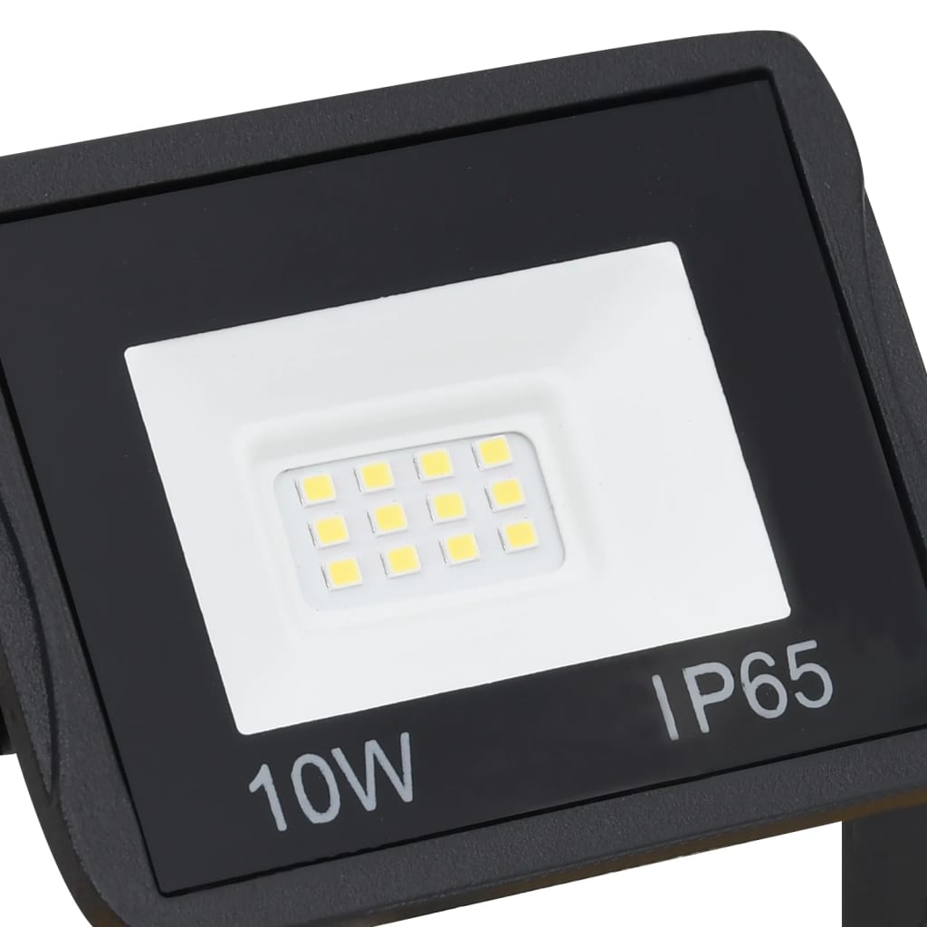 vidaXL käepidemega LED-prožektor 2x10 W, külm valge