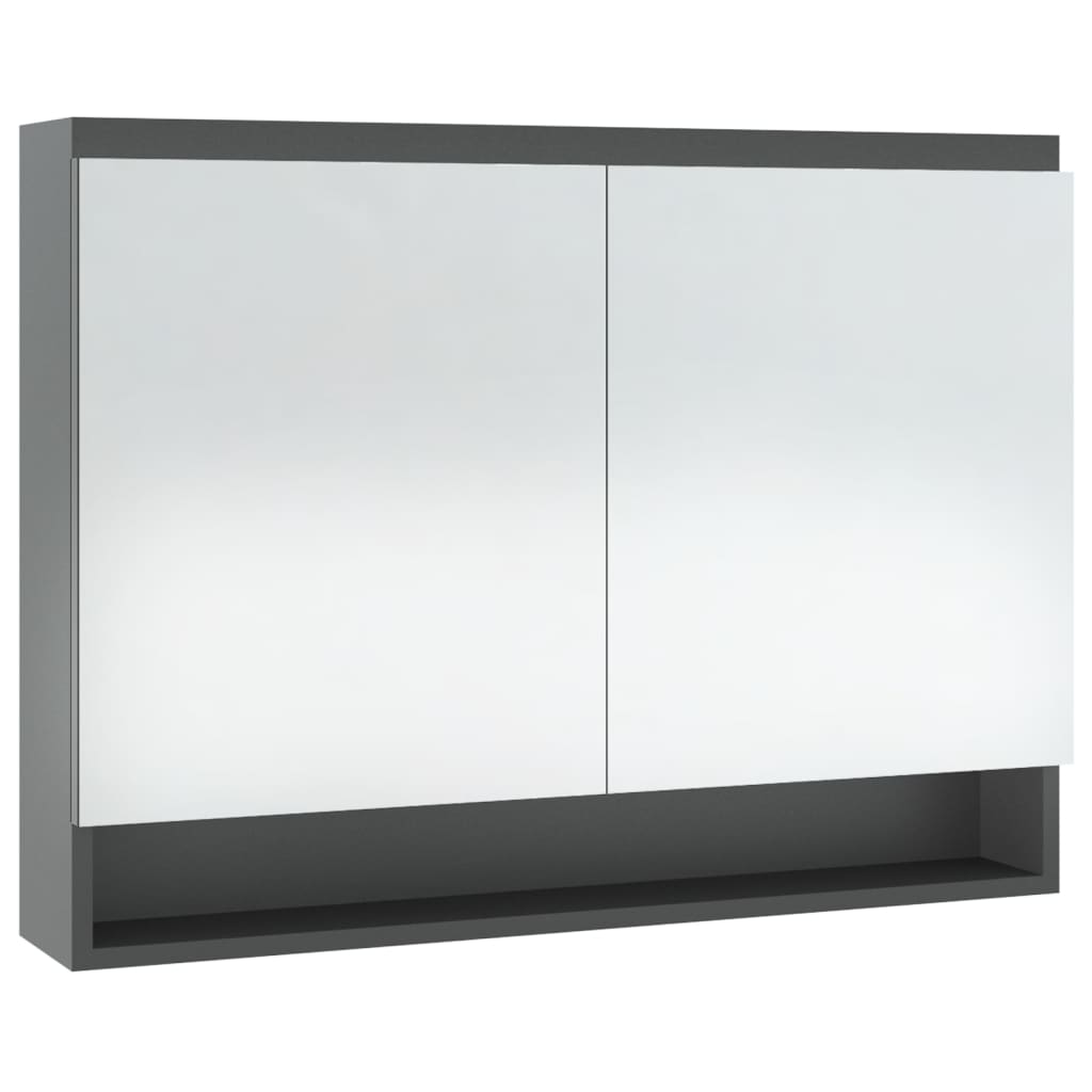vidaXL vannitoa peegelkapp, 80 x 15 x 60 cm, MDF, hall
