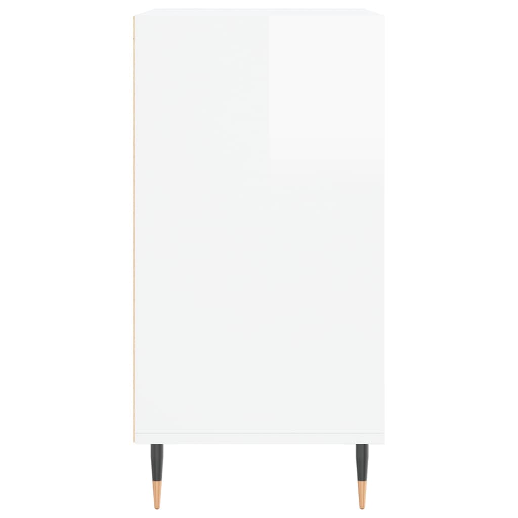 vidaXL puhvetkapp, kõrgläikega valge, 57 x 35 x 70 cm, tehispuit