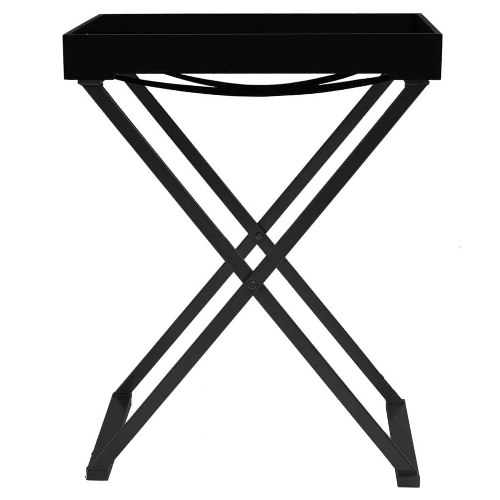 vidaXL kokkupandav laud, must, 48 x 34 x 61 cm, MDF