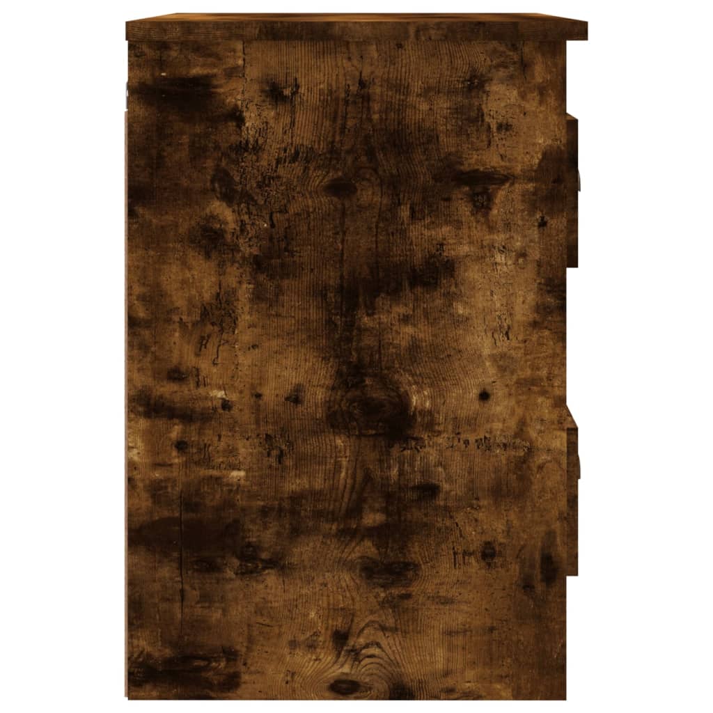 vidaXL seinale kinnitatav öökapp, suitsutatud tamm, 41,5 x 36 x 53 cm