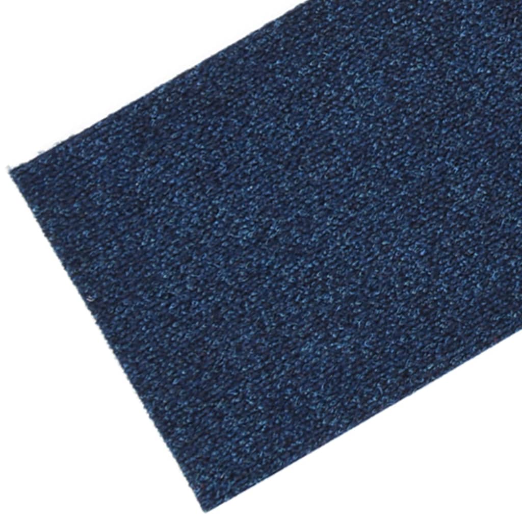 vidaXL isekleepuv trepivaip 15 tk, ristkülik, 76 x 20 cm, sinine