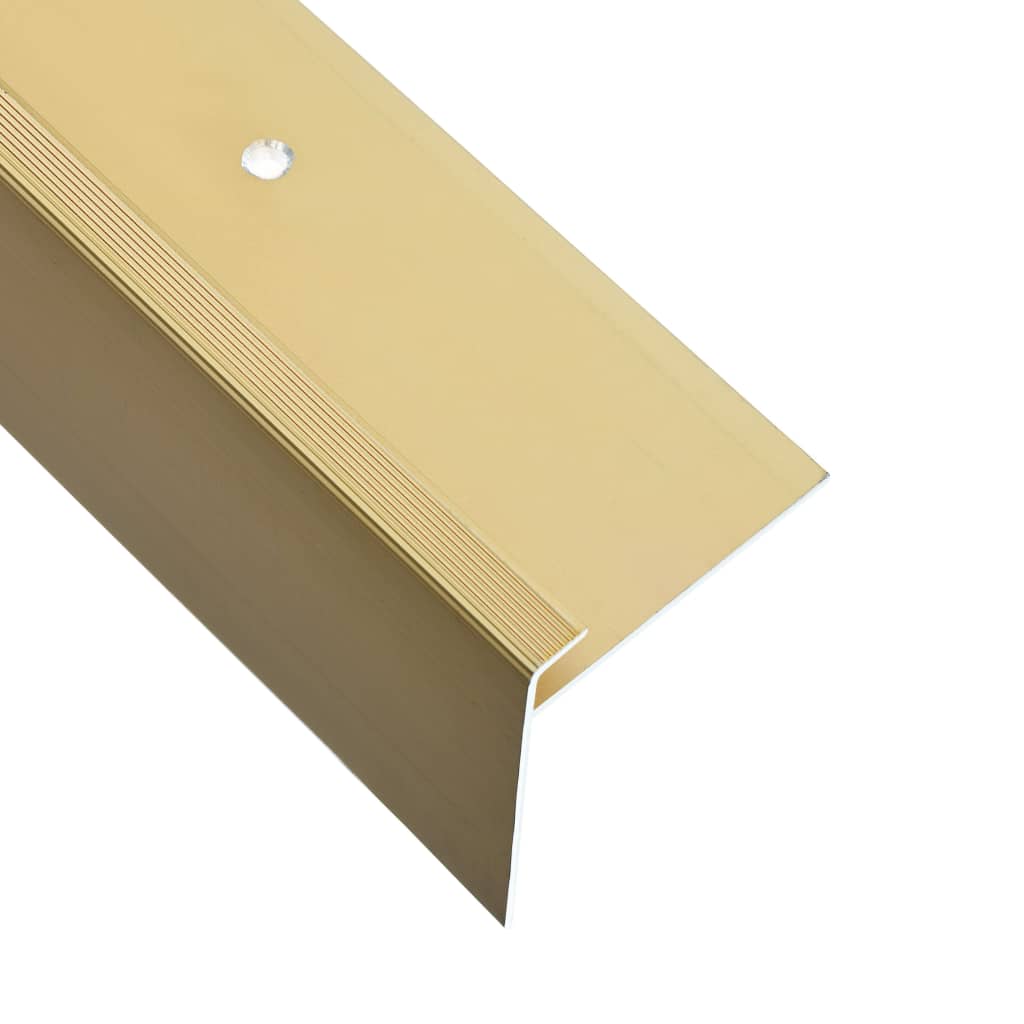vidaXL F-kujulised trepikaitsmed 15 tk, alumiinium, 90 cm, kuldne