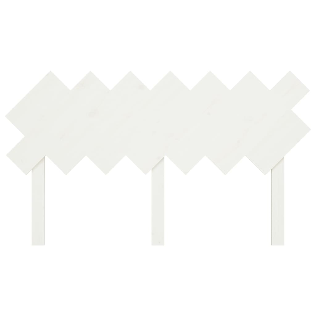 vidaXL voodipeats, valge, 151,5x3x81 cm, männipuit