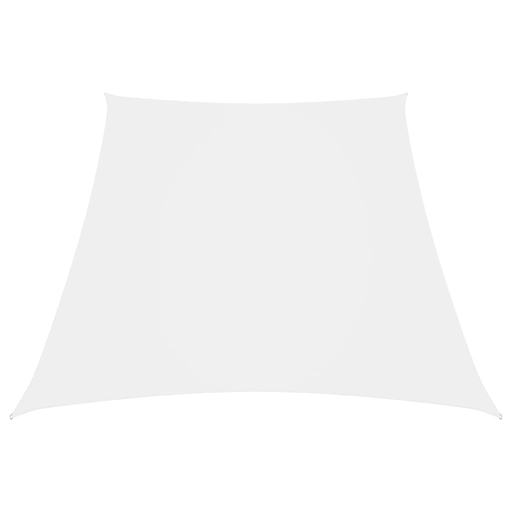 vidaXL oxford-kangast päikesepuri, trapets, 3/5x4 m, valge